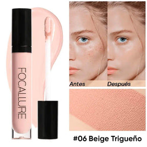 Corrector Líquido FOCALLURE: Cobertura Impecable y Larga Duración - Bella Vanity